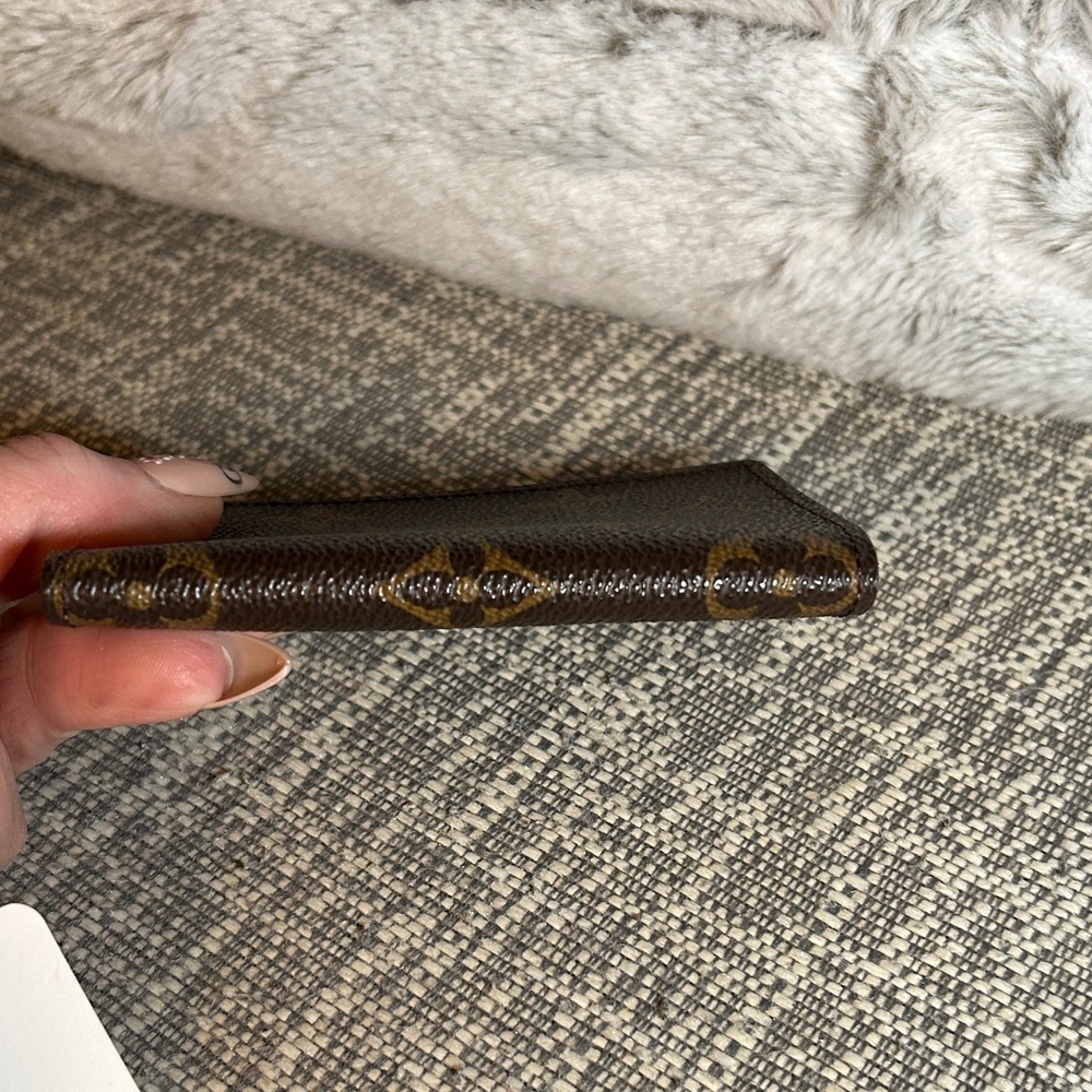 180.  Louis Vuitton Monogram Porte Cartes Snap Card Case w/COA - Picture 9 of 13